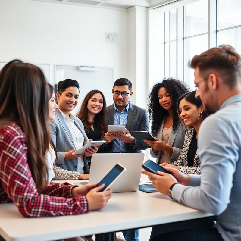 Groupe de personnes en formation professionnelle
